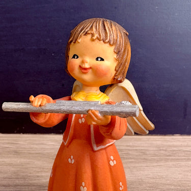 Anri Toriart musical angel with a flute - 3.25" tall - vintage collectible - NextStage Vintage