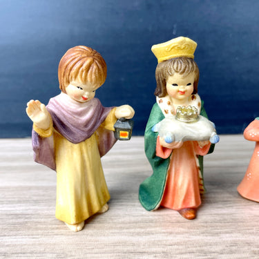 Anri Toriat mixed Christmas miniatures - set of 7 - NextStage Vintage