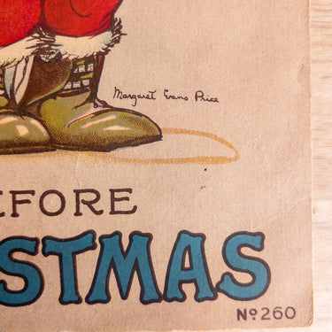 The Night Before Christmas No 260 - Illustrated by Margaret Evans Price - Antique Children's Book - Oversized Softcover 1917