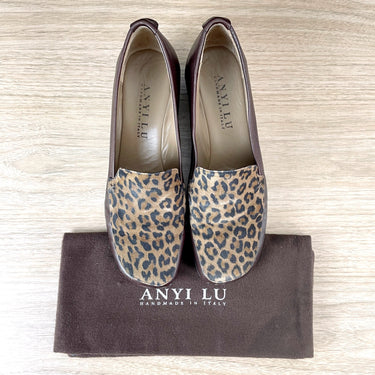 Anyi Lu Gaby leather wedge loafers - size 38 - NextStage Vintage
