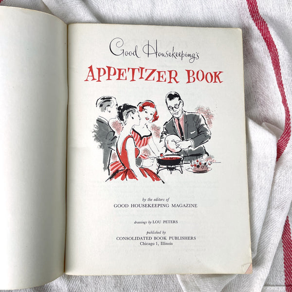 Good Housekeeping Appetizer Book - 1958 paperback cookbooklet - NextStage Vintage