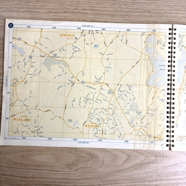 Arrow Street Map Atlas Metropolitan Boston - 1973 map book