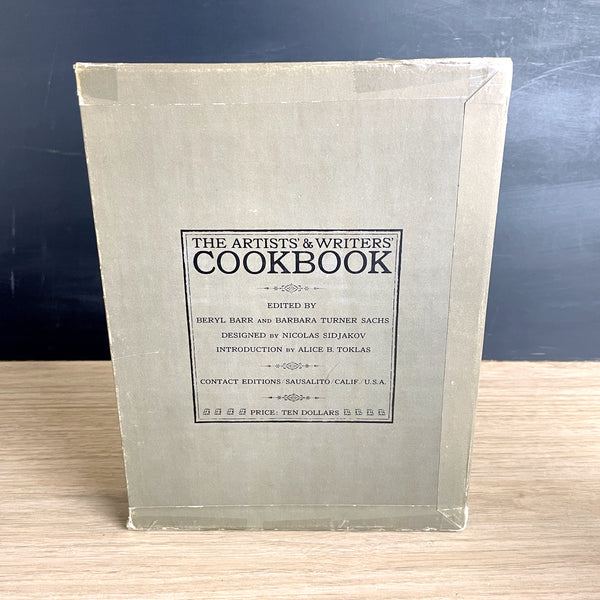 The Artists' and Writers' Cookbook - 1961 vintage, near mint