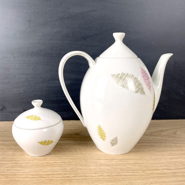 Arzberg coffee pot and sugar bowl - vintage china - NextStage Vintage