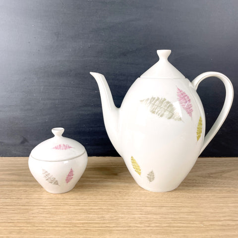 Arzberg coffee pot and sugar bowl - vintage china - NextStage Vintage