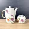 Royal Worcester Astley coffee pot and sugar bowl - vintage china - NextStage Vintage
