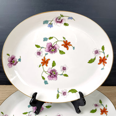 Royal Worcester Astley oval serving platters - set of 2 - NextStage Vintage