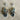 Asymmetrical Multi Gemstone Cluster Earrings Y2k Sterling and Vermeil - NextStage Vintage