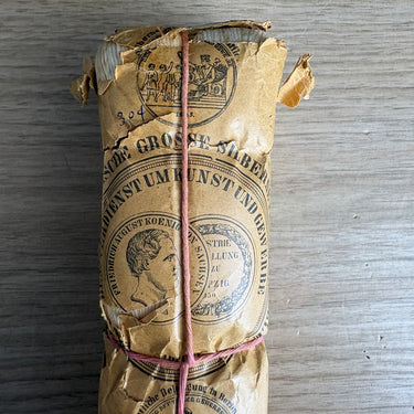 Antique 1857-1870s C.A. Tetzner Saxony Cotton Thread Original Wrapper & Medals