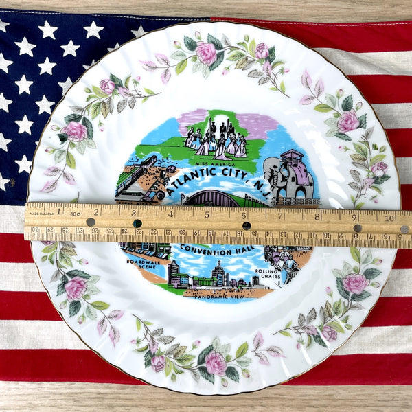 Atlantic City, NJ souvenir plate - 1950s road trip souvenir - NextStage Vintage