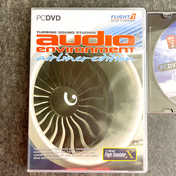 Flight Simulator X audio environment airliner edition and REX PC DVDs