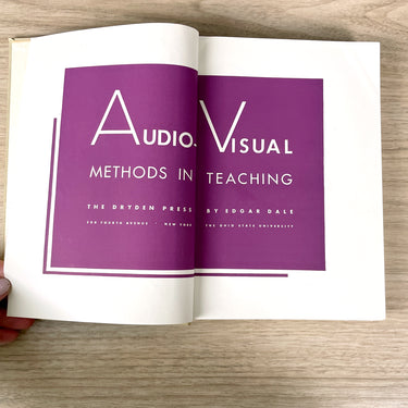 Audio-Visual Methods in Teaching - Edgar Dale - 1950 10th printing hardcover - NextStage Vintage