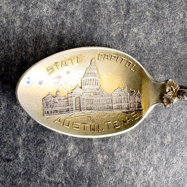 State Capitol Austin TX Sterling Spoon - Paye & Baker - pre-1920 - NextStage Vintage