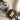 Autumn colors rhinestone link statement bracelet - NextStage Vintage