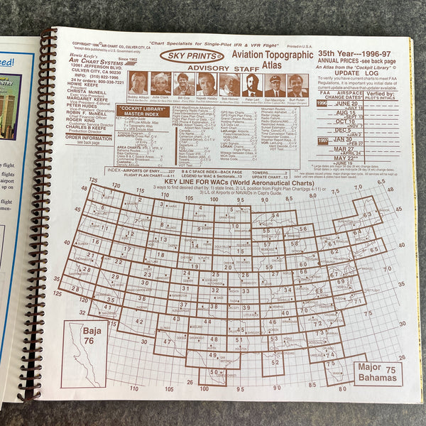 Howie Keefe's Air Chart Systems - Aviation Topographic Atlas - 1996