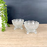 Avon Fostoria pressed glass salt cellars - a pair - 1960s vintage - NextStage Vintage