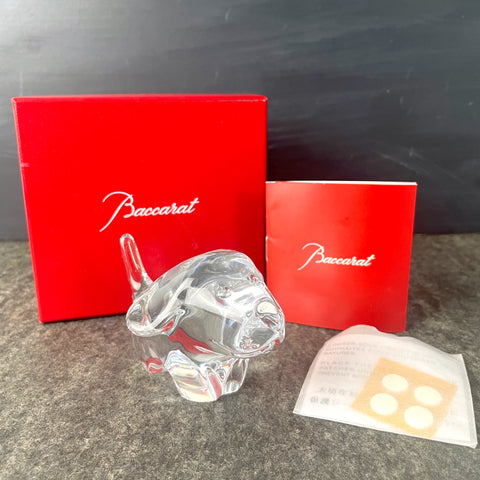 Baccarat Minimals Dog Object - crystal dog - new in box