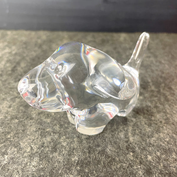 Baccarat Minimals Dog Object - crystal dog - new in box - NextStage Vintage