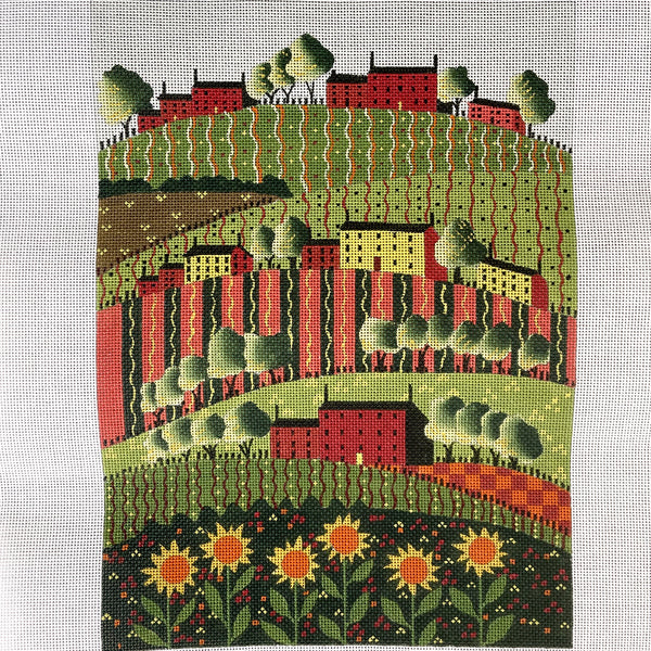 Mary Beth Baxter Ewe and Eye Summer Sunflowers needlepoint canvas #EWE-442 - NextStage Vintage