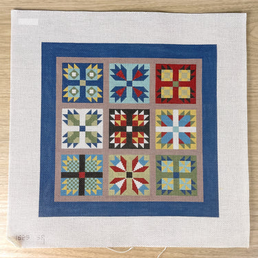 Susan Roberts Bear Paw Quilt needlepoint canvas #1629 - NextStage Vintage