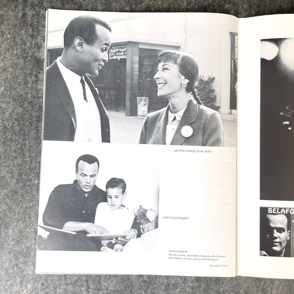 Harry Belafonte:The Story and Carousel Theater program - 1964 - NextStage Vintage