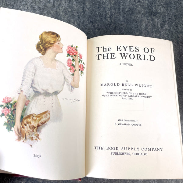 When A Man's A Man and Eyes of the World by Harold Bell Wright - 1910s book pair - NextStage Vintage