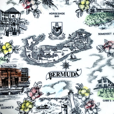 Bermuda vintage souvenir plate - 1950s travel souvenir transferware - NextStage Vintage