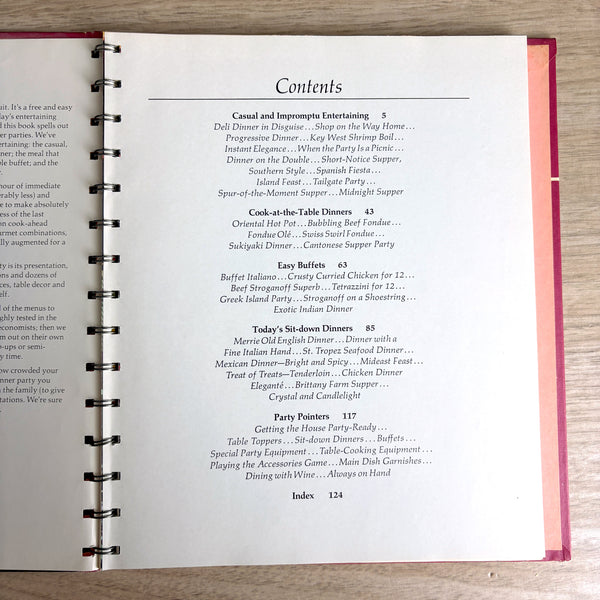 Betty Crocker's Dinner Parties - A Contemporary Guide to Easy Entertaining - 1970 first edition