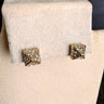 Alexis Bittar Crystal Pyramid Stud Pierced Earrings - NextStage Vintage