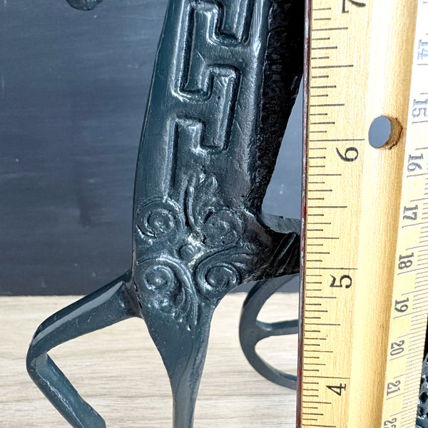 Vintage cast metal Etruscan horse and chariot figure - Frederick Weinberg style