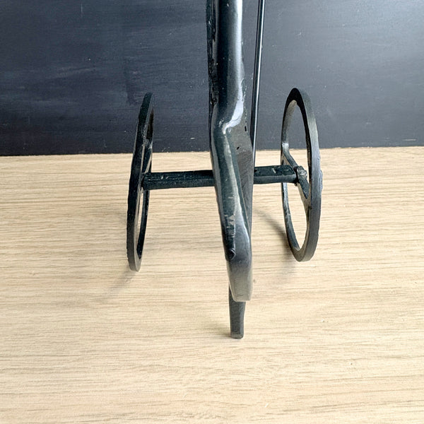 Vintage cast metal Etruscan horse and chariot figure - Frederick Weinberg style