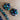 Black peacock faceted bead necklace and earrings set - 1960s vintage - NextStage Vintage