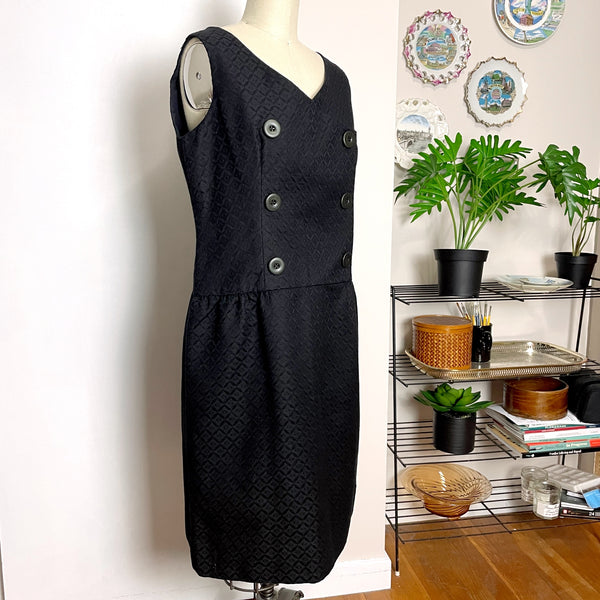 1960s sleeveless black dress - new with tags - NextStage Vintage