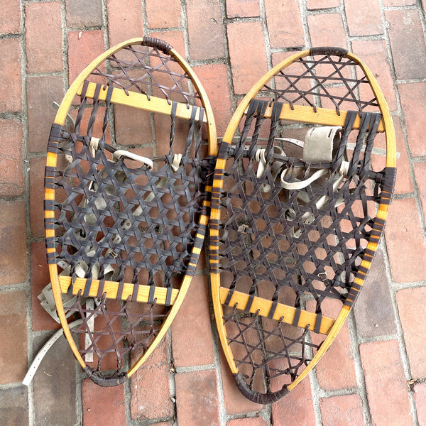 Snocraft Norway Maine bear paw snowshoes - vintage snowshoes - NextStage Vintage