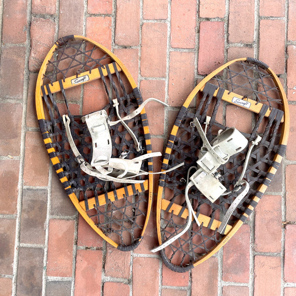 Snocraft Norway Maine bear paw snowshoes - vintage snowshoes - NextStage Vintage