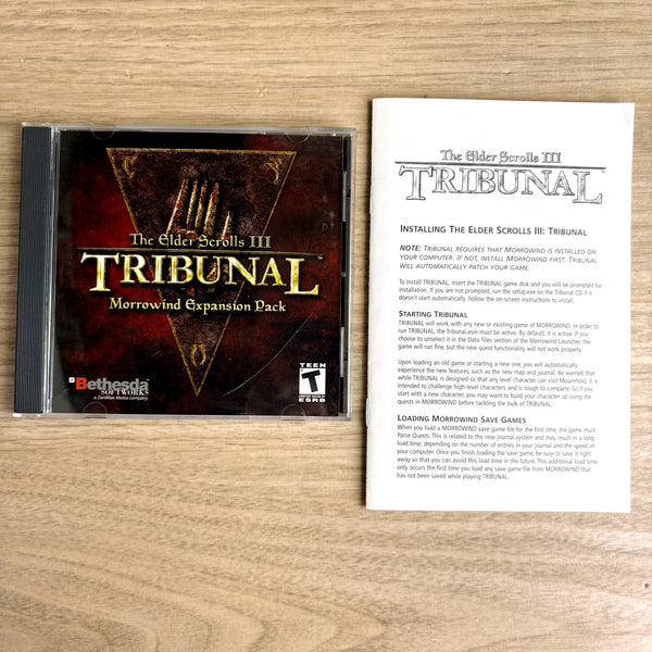 The Elder Scrolls III expansion packs Bloodmoon and Tribunal with maps and installation guides