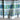 Vintage handmade half apron – blue grid pattern with “stitched” floral print – pleated cotton - NextStage Vintage