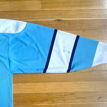 Blue and white vintage Maska hockey jersey - size mens large - NextStage Vintage