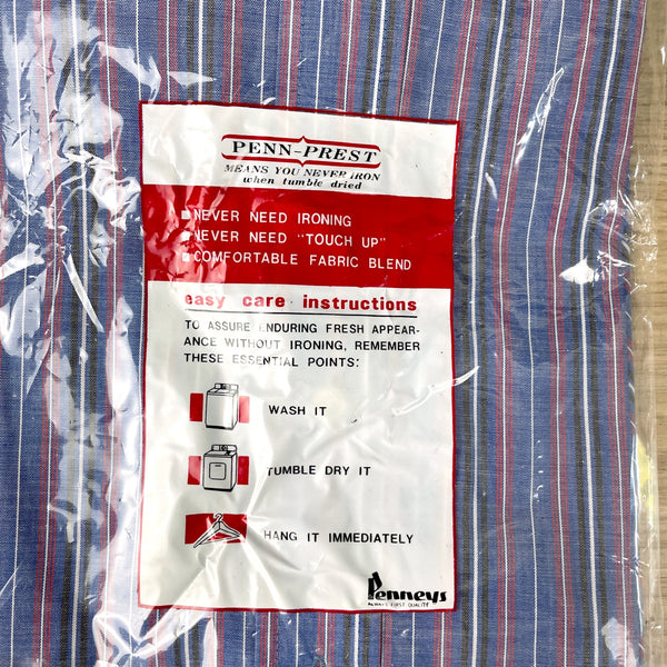 1970s Penneys men's short sleeve dress shirt - new in package - NextStage Vintage