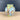 Antique Bohemian Enameled Opaline Glass Vase - Sky Blue Diamond and Floral Motif - Early 1900s - NextStage Vintage