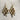 Boho Diamond Shape Woven Style Mixed Metal & Wood Bead Chandelier Dangle Earrings - NextStage Vintage