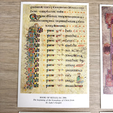 Vintage 1960s postcards - Book of Kells Trinity College - lot of 4 - Ireland - NextStage Vintage