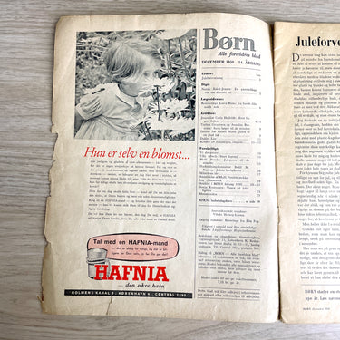 Born Alle Forældres Blad Danish parenting magazine December 1950 - NextStage Vintage