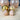 Peach with gold glass vanity boudoir bottles - vintage decor - NextStage Vintage