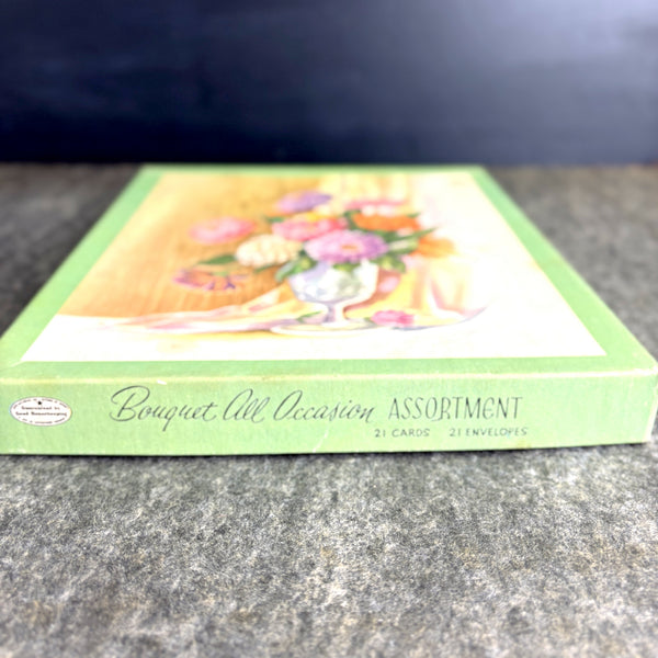 Bouquet All Occasion greeting cards - 9 unused in original box - vintage