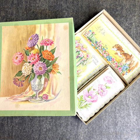 Bouquet All Occasion greeting cards - 9 unused in original box - vintage - NextStage Vintage