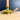 Brass chamberstick with bohemian pressed metal handle - boho décor