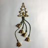 Brass Christmas tree jingle bell door hanger - 1980s vintage - NextStage Vintage