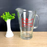 Vintage Budweiser beer pitcher heavy glass barware - Bud King of Beers logo - NextStage Vintage