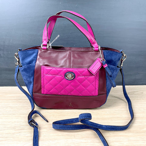 Coach Burgundy Leather Patchwork Small Tote F49865 NWT - NextStage Vintage